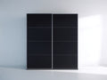 Armadio - Legno ingegnerizzato - 178x59x207 cm - Nero - Stile minimalista