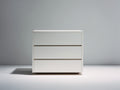 Comodino - Legno ingegnerizzato - 84x42x76 cm - Bianco - Stile minimalista