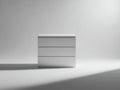 Comodino - Legno ingegnerizzato - 78x40x72 cm - Bianco - Stile moderno