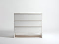 Comodino - Legno ingegnerizzato - 82x42x77 cm - Bianco - Stile contemporaneo