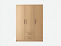 Armadio - Legno ingegnerizzato - 148x54x200 cm - Marrone chiaro - Stile contemporaneo